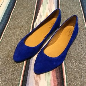 Madewell Cobalt Blue Sidewalk Skimmers NIB sz 8